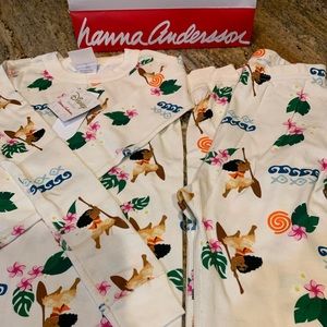 Hanna Anderson Disney Moana organic pajama set
